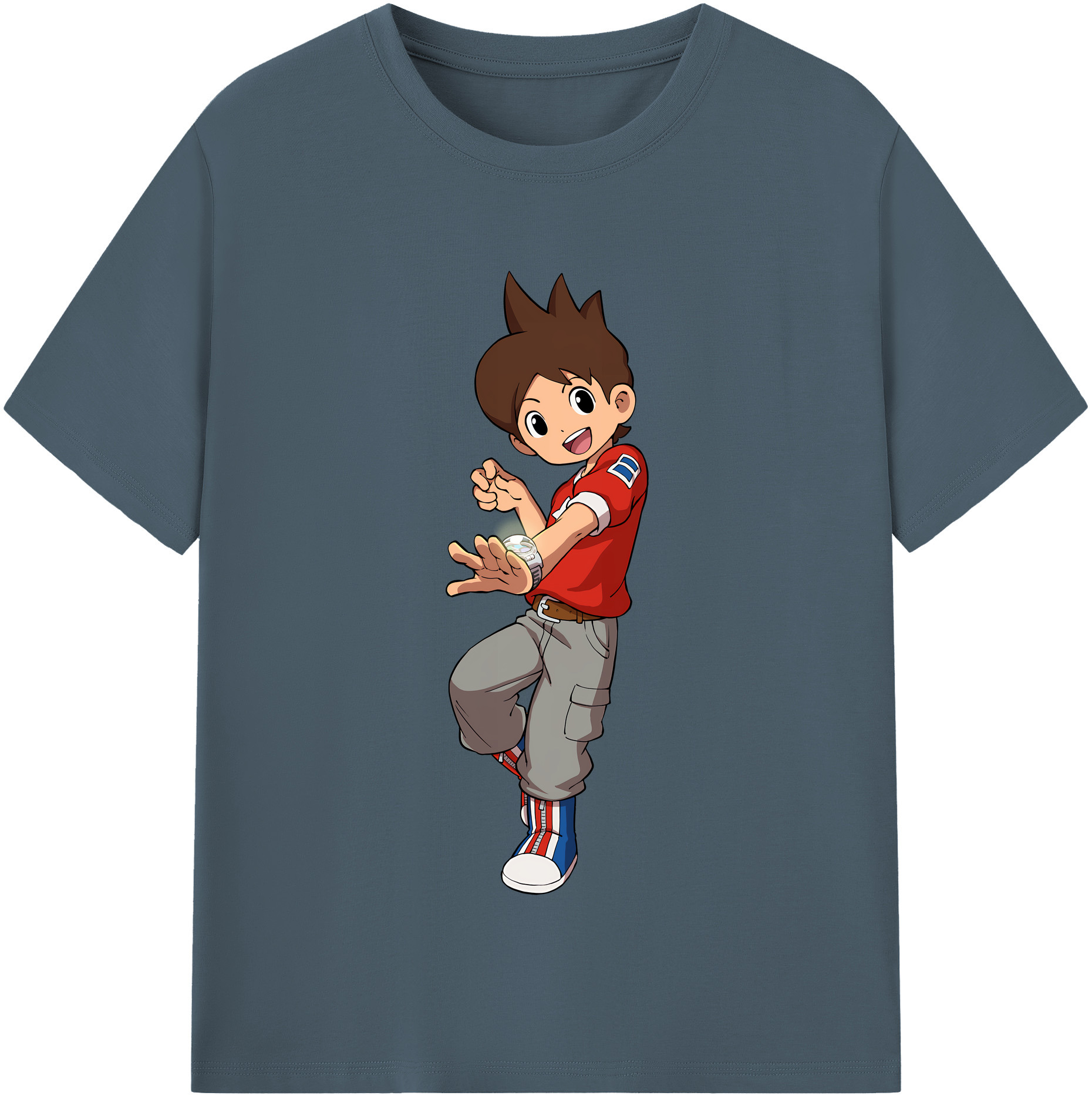 （画像用） 妖怪ウォッチ Yo-kai Watch 綿100％半袖Tシャツ（フロントプリント）